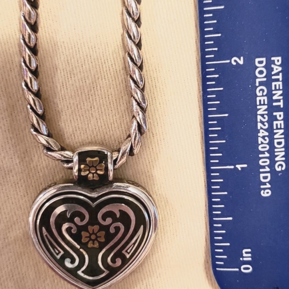 BRIGHTON Heart Pendant Necklace/Choker